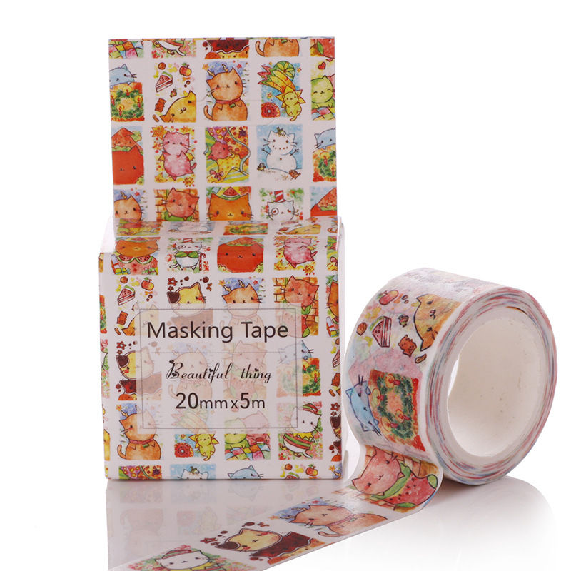 2 Clear Washi Sticky Sticker Paper Masking Adhesive Decorative Tape Scrapbooking 
