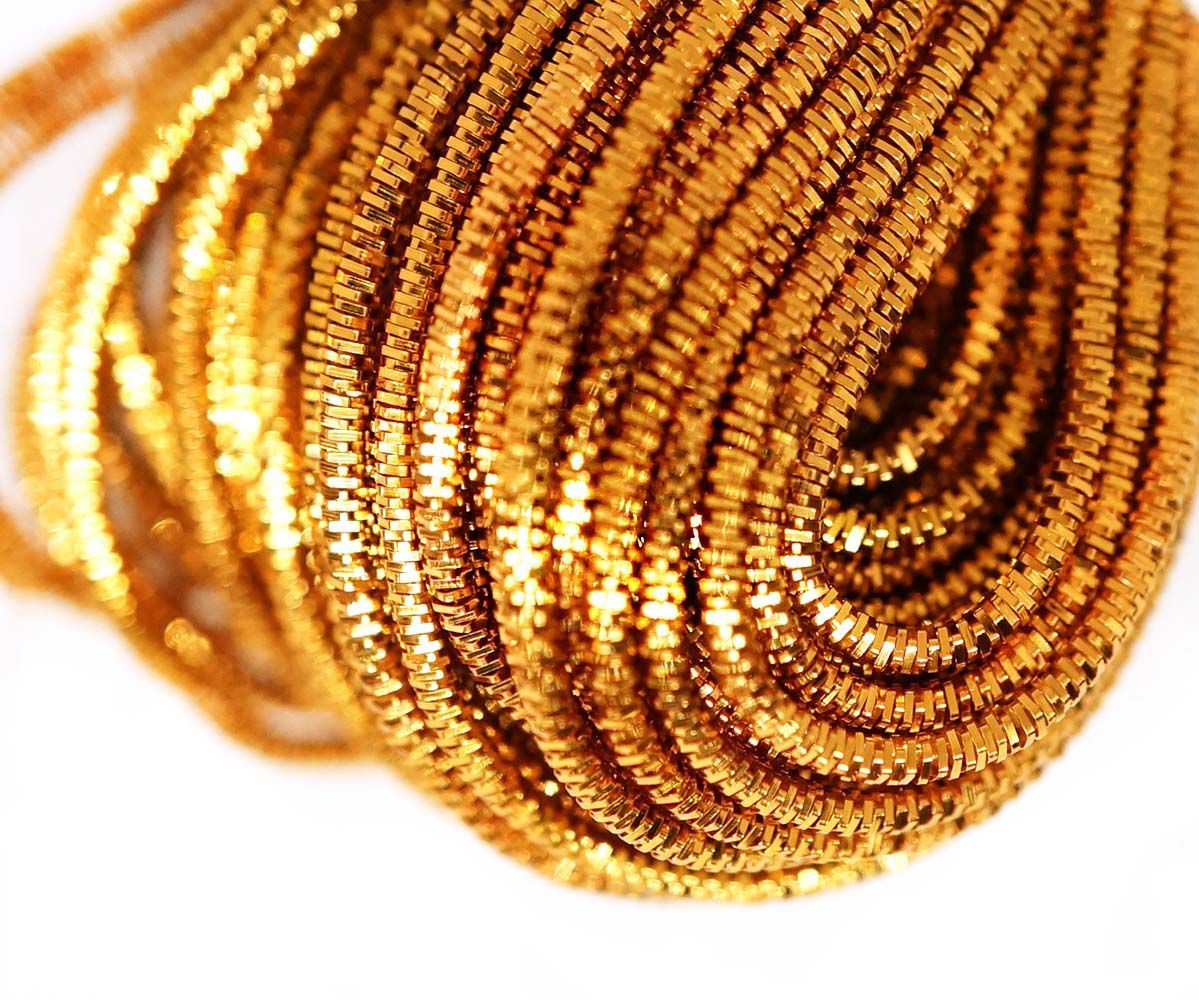 10g Round Waved Spiral Copper Hand Embroidery French Fine Metallic Cut Wire G...